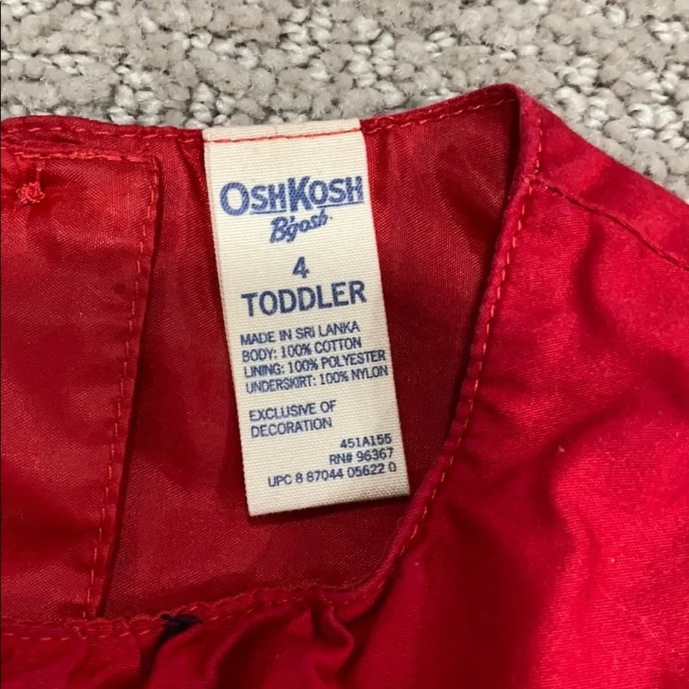 Oshkosh red Christmas holiday dress‎
